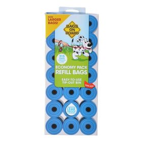 Bags on Board Waste Pick Up Refill Bags (Option: Blue - 315 Bags)